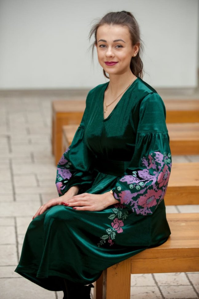 Сукня "Зелений бархат"