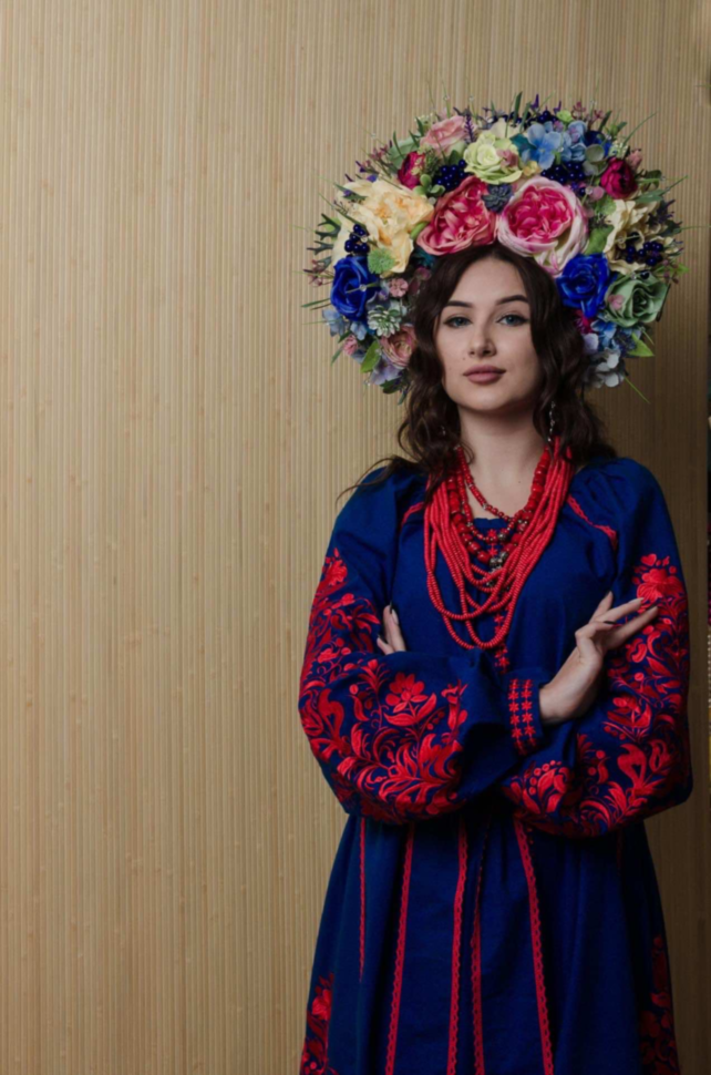 Вишита сукня "Осіння ніжність"