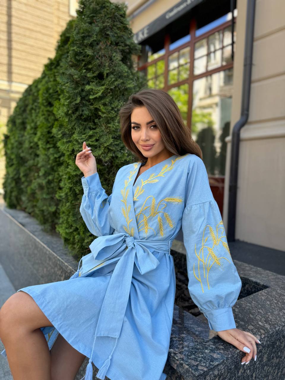 Вишита сукня "Колоски моєї мами"