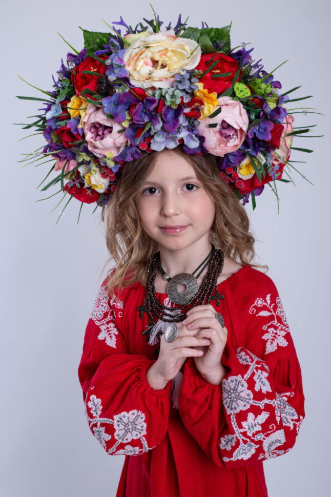 Вишита сукня дитяча "Квіти любові"