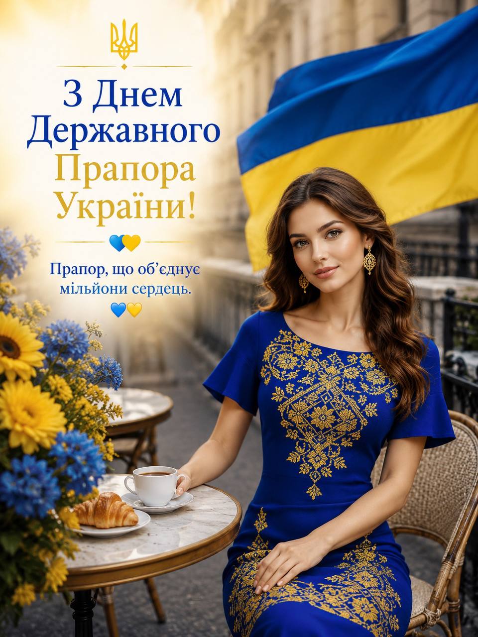 Вишита сукня "Жовто-блакитна чарівність"
