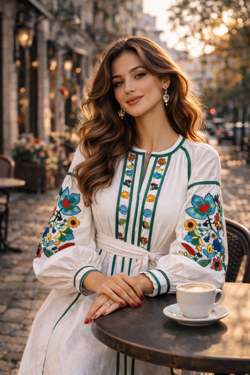 Вишита сукня "Зелений гай"