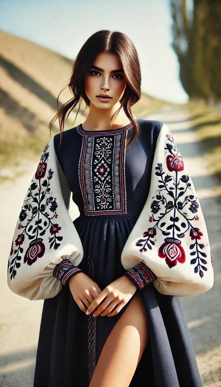 Вишита сукня "Квіти радості"