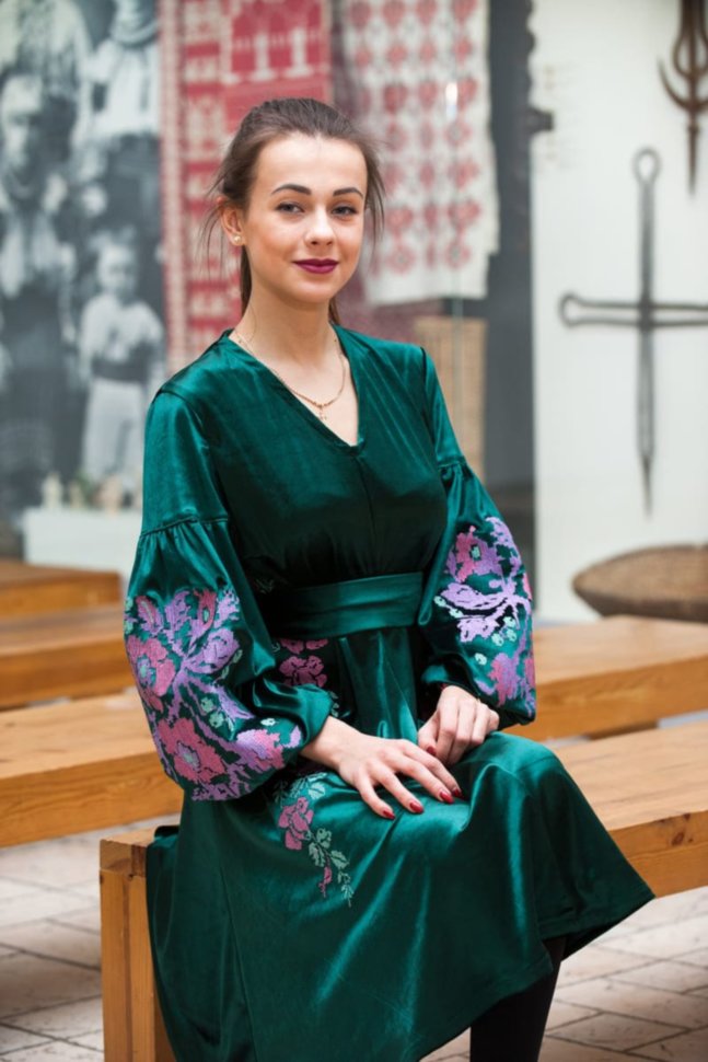 Сукня "Зелений бархат"
